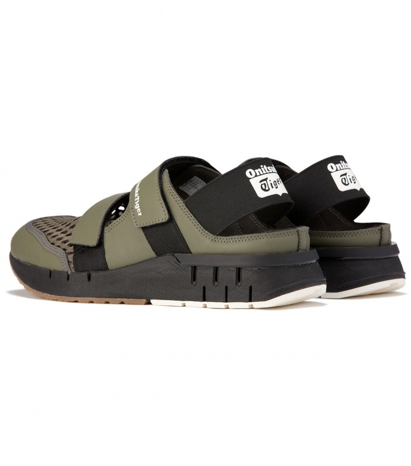 Men's Onitsuka Tiger Rebilac Sandal Sandals Green | 98301-LUHR