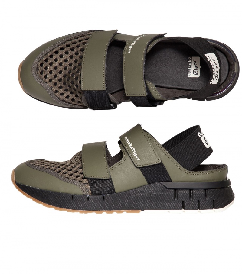 Men's Onitsuka Tiger Rebilac Sandal Sandals Green | 98301-LUHR