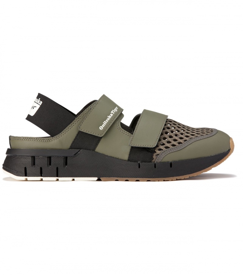 Men\'s Onitsuka Tiger Rebilac Sandal Sandals Green | 98301-LUHR