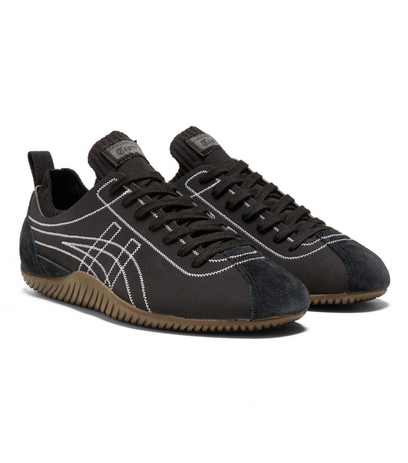 Men's Onitsuka Tiger Sclaw Low Tops Black / White | 12890-KUST