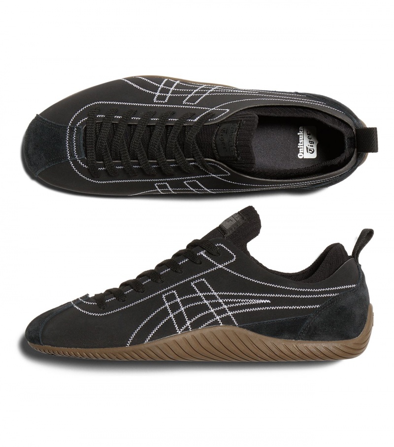 Men's Onitsuka Tiger Sclaw Low Tops Black / White | 12890-KUST