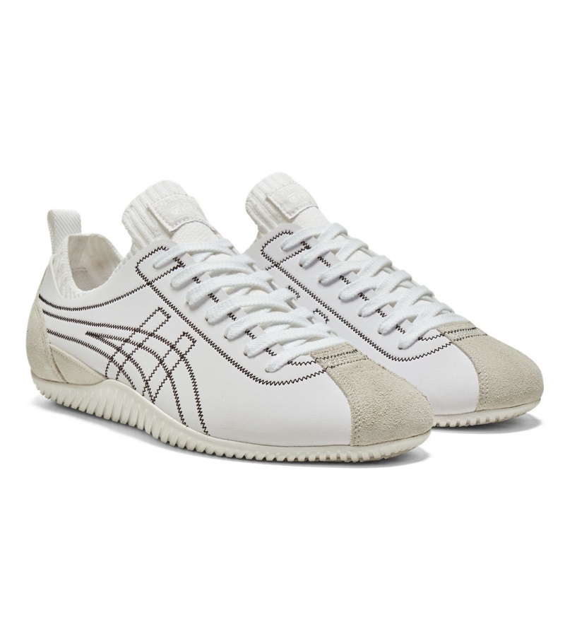 Men's Onitsuka Tiger Sclaw Low Tops White / Black | 26840-MPZE