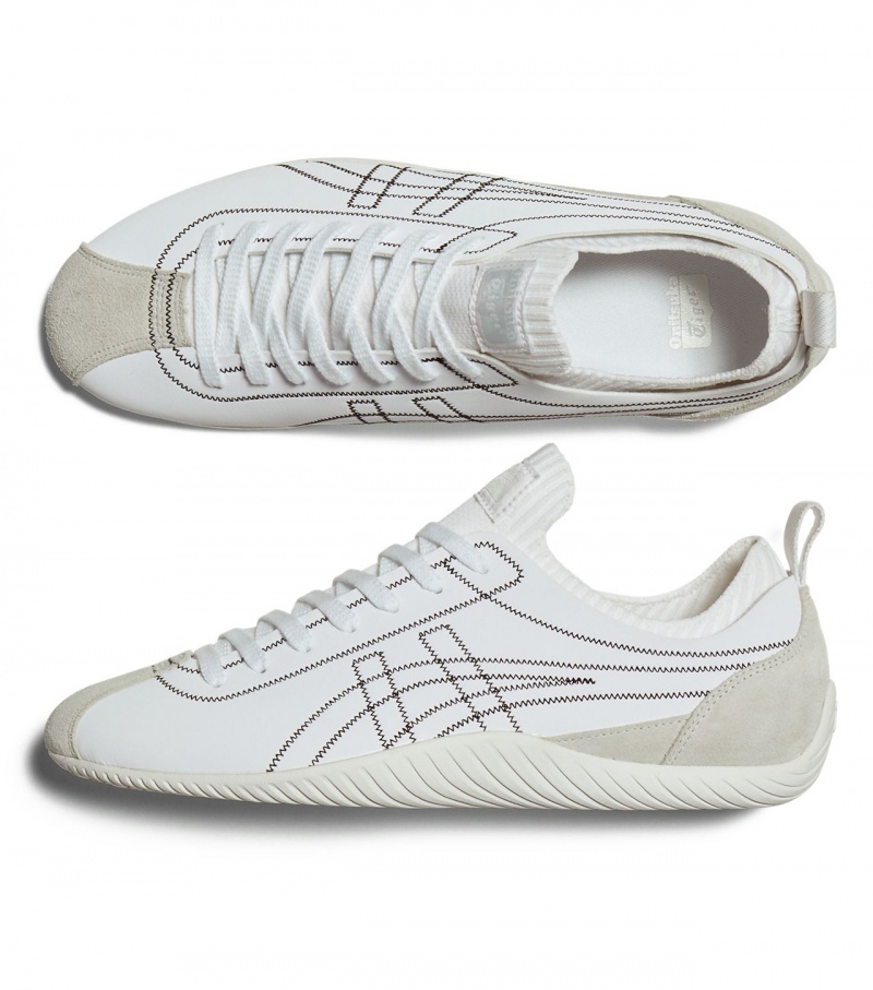 Men's Onitsuka Tiger Sclaw Low Tops White / Black | 26840-MPZE