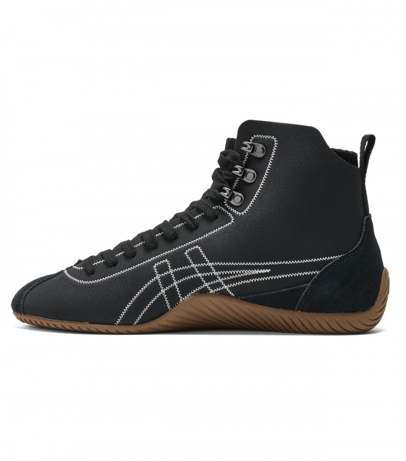 Men's Onitsuka Tiger Sclaw Mt High Tops Black / White | 58279-AVLK