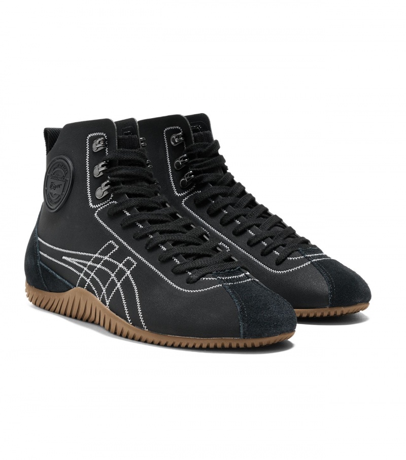 Men's Onitsuka Tiger Sclaw Mt High Tops Black / White | 58279-AVLK