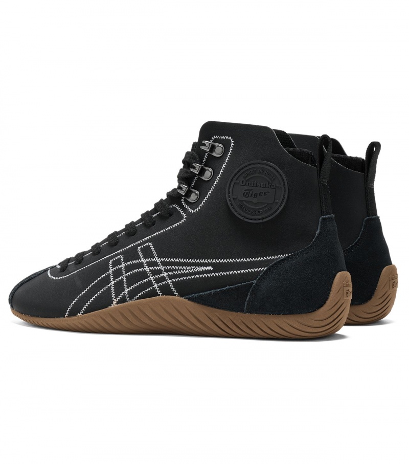 Men's Onitsuka Tiger Sclaw Mt High Tops Black / White | 58279-AVLK