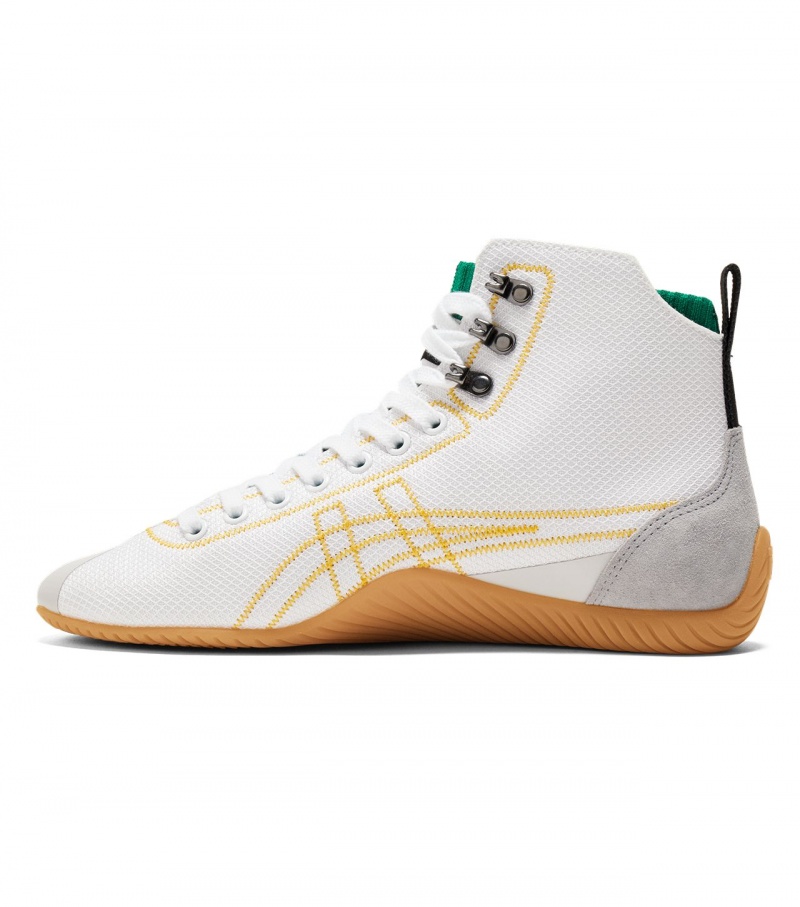 Men's Onitsuka Tiger Sclaw Mt High Tops White / Yellow | 36952-HKVT