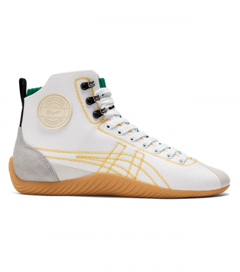 Men\'s Onitsuka Tiger Sclaw Mt High Tops White / Yellow | 36952-HKVT