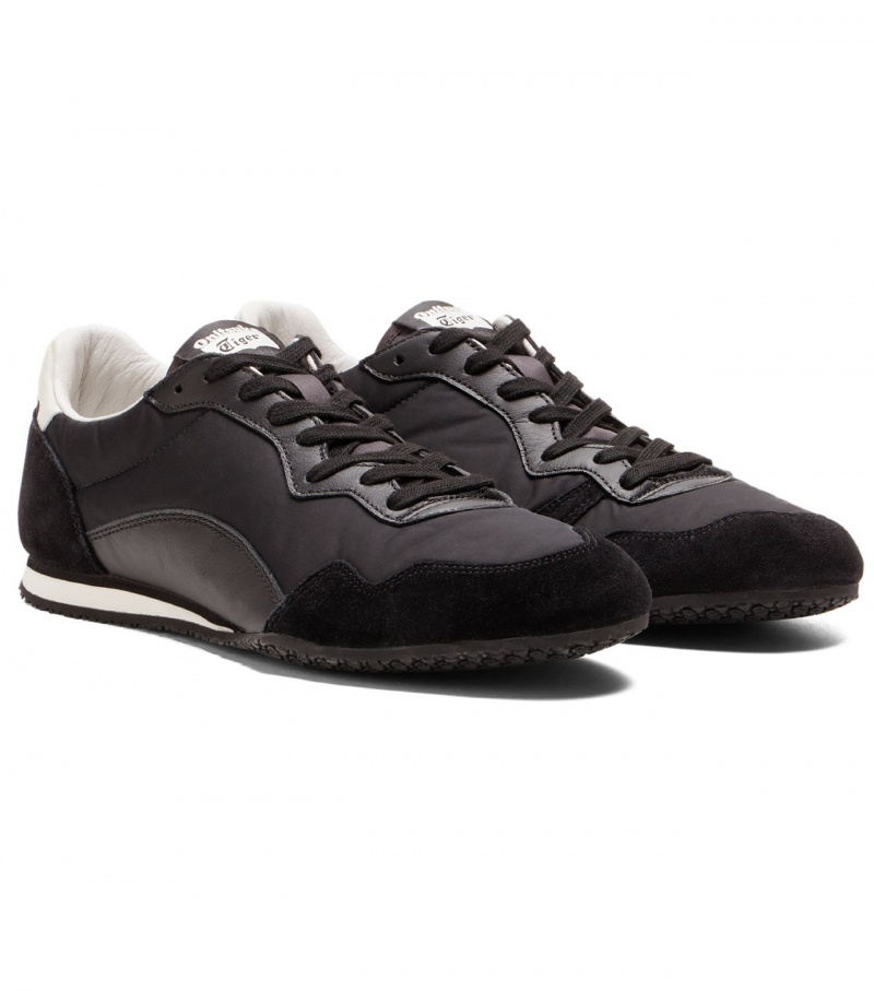 Men's Onitsuka Tiger Serrano Cl Low Tops Black | 46209-SLJQ