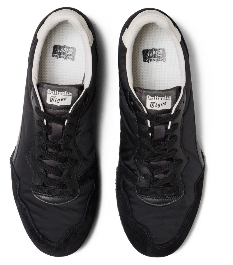 Men's Onitsuka Tiger Serrano Cl Low Tops Black | 46209-SLJQ