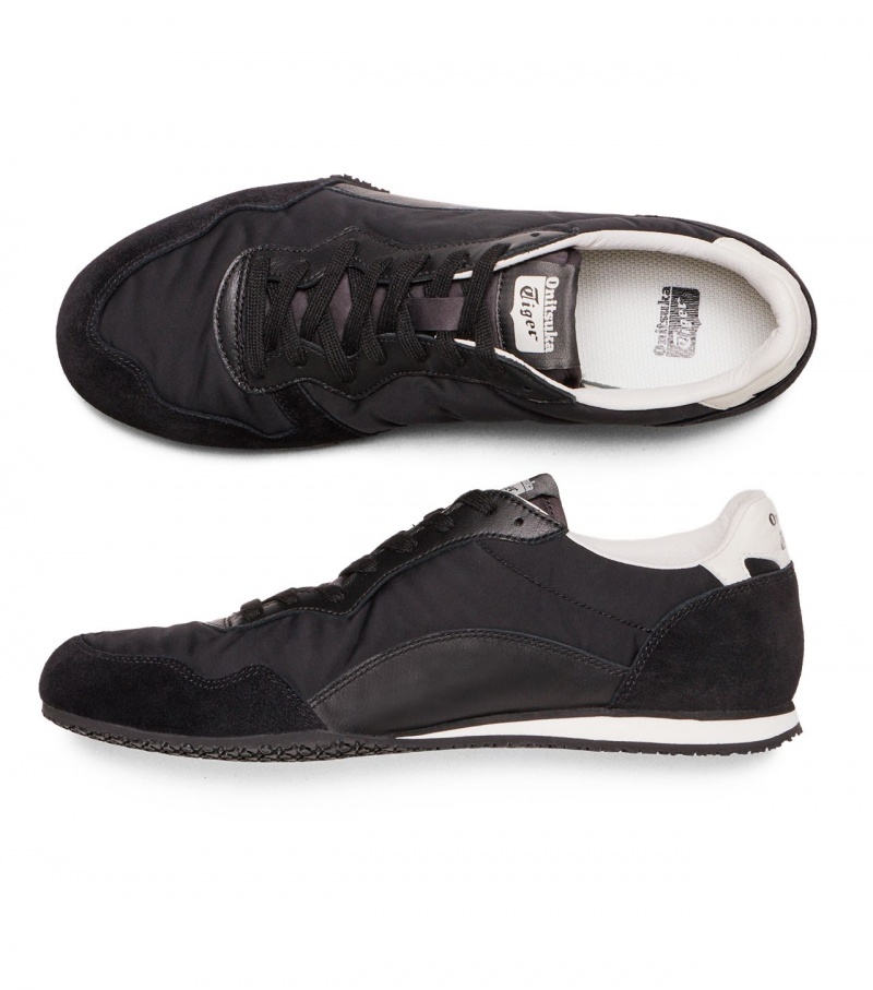 Men's Onitsuka Tiger Serrano Cl Low Tops Black | 46209-SLJQ