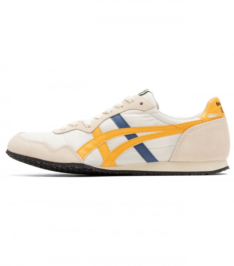 Men's Onitsuka Tiger Serrano Low Tops Cream / Yellow | 72314-LODH