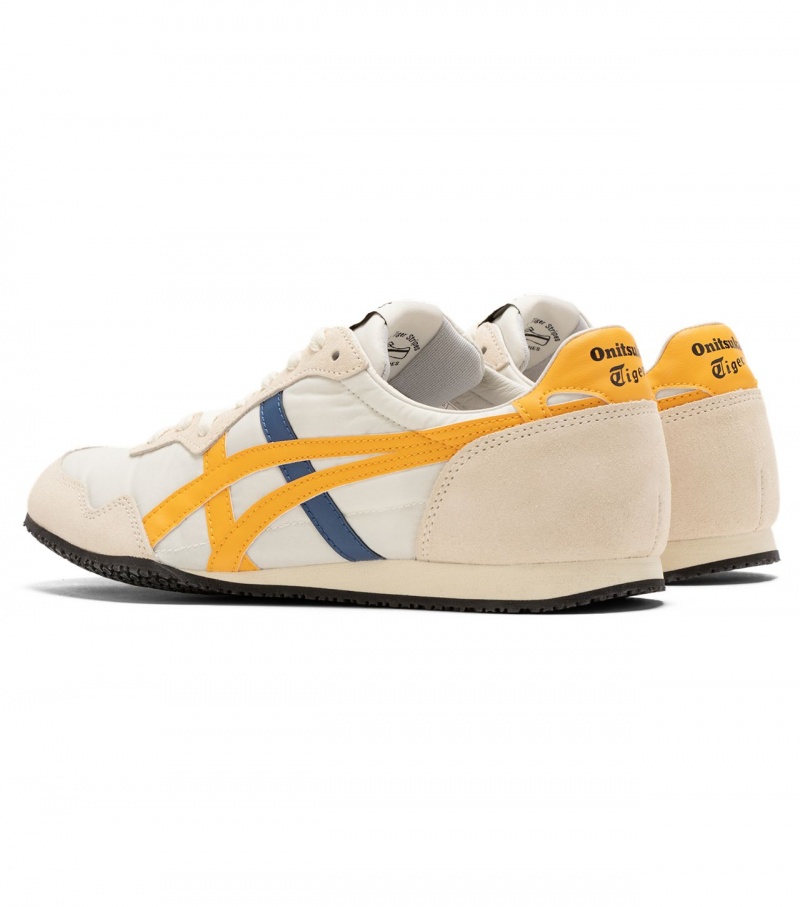 Men's Onitsuka Tiger Serrano Low Tops Cream / Yellow | 72314-LODH