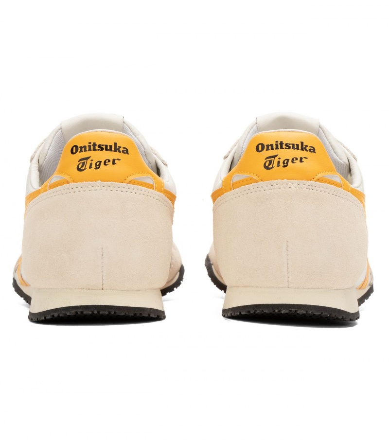 Men's Onitsuka Tiger Serrano Low Tops Cream / Yellow | 72314-LODH