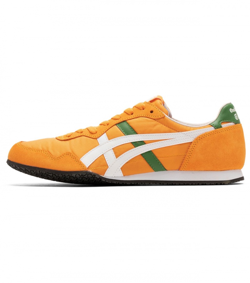 Men's Onitsuka Tiger Serrano Low Tops Orange / White | 30941-SNAW