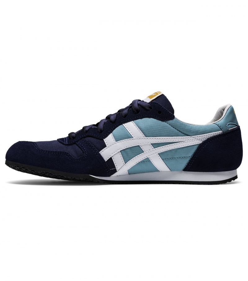 Men's Onitsuka Tiger Serrano Sneakers Blue / White | 74159-YNSD