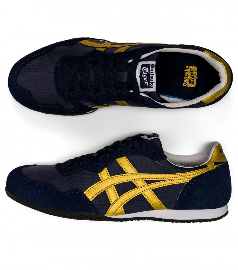 Men's Onitsuka Tiger Serrano Sneakers Gold | 69078-XOFS