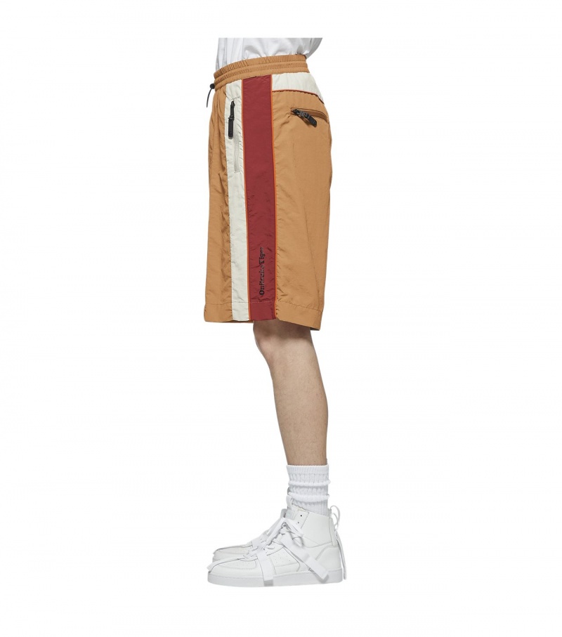 Men's Onitsuka Tiger Shorts Brown | 42609-FSCR