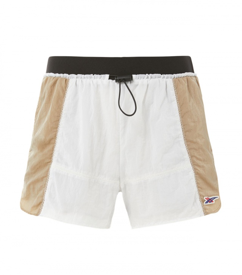 Men\'s Onitsuka Tiger Shorts White | 12875-NFGB