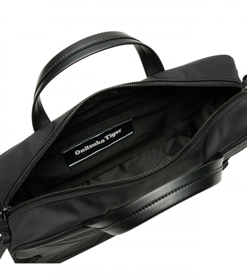 Men's Onitsuka Tiger Small Shoulder Bag Bags Black | 64390-OSEG