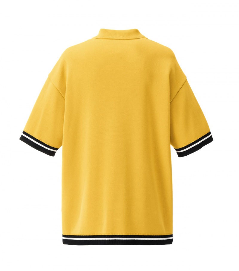 Men's Onitsuka Tiger Ss Tops Yellow | 63154-QRXD