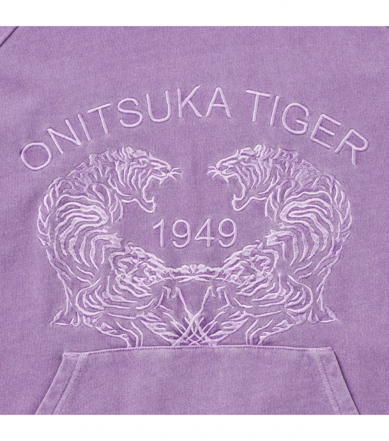 Men's Onitsuka Tiger Sweat Hoodie Lavender | 90134-VASY