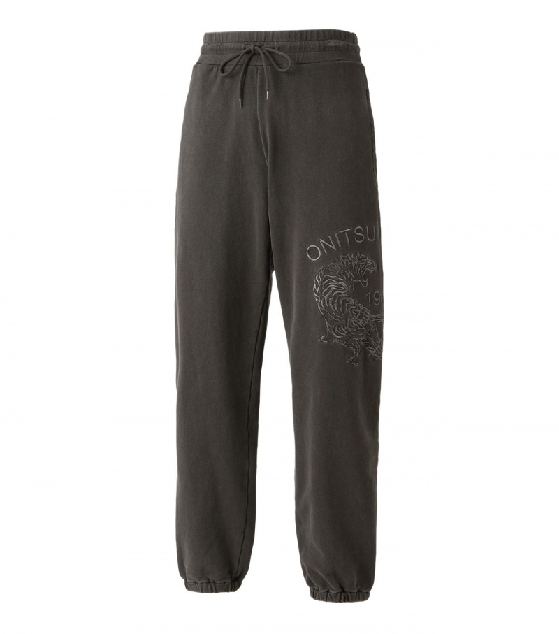 Men's Onitsuka Tiger Sweat Pants Black | 79351-UMCT