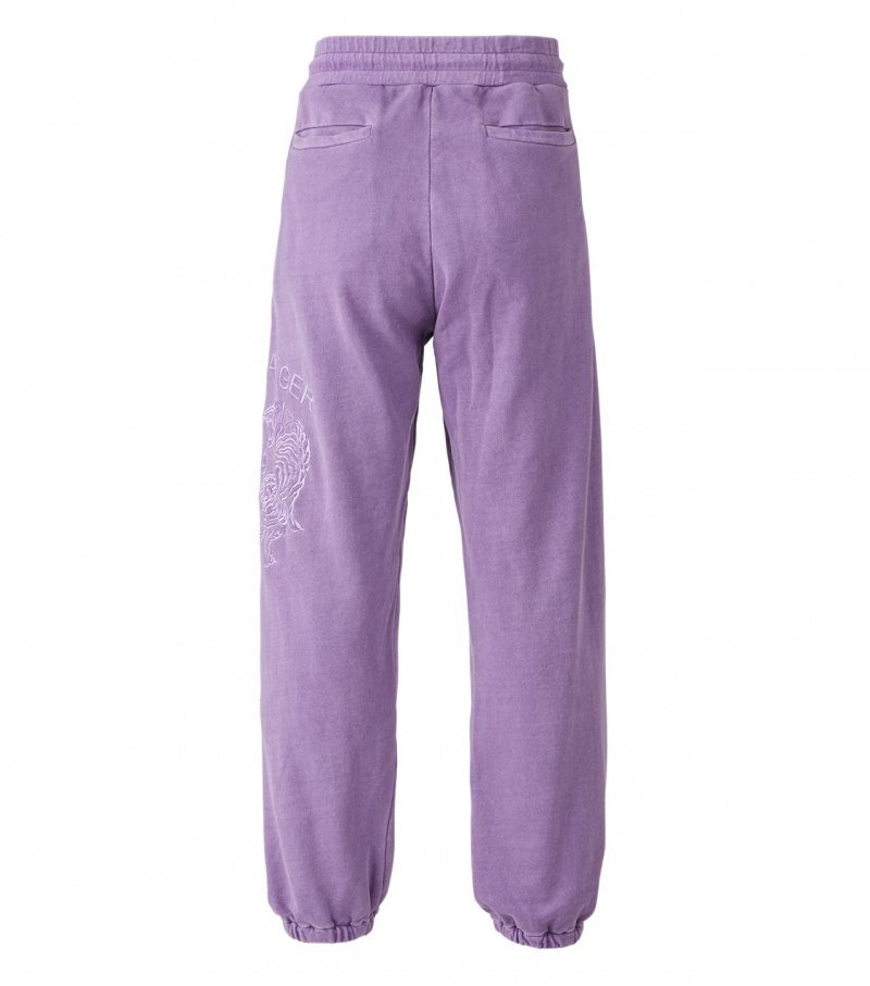 Men's Onitsuka Tiger Sweat Pants Lavender | 74031-DIQZ