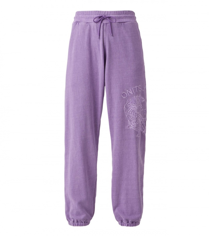 Men\'s Onitsuka Tiger Sweat Pants Lavender | 74031-DIQZ