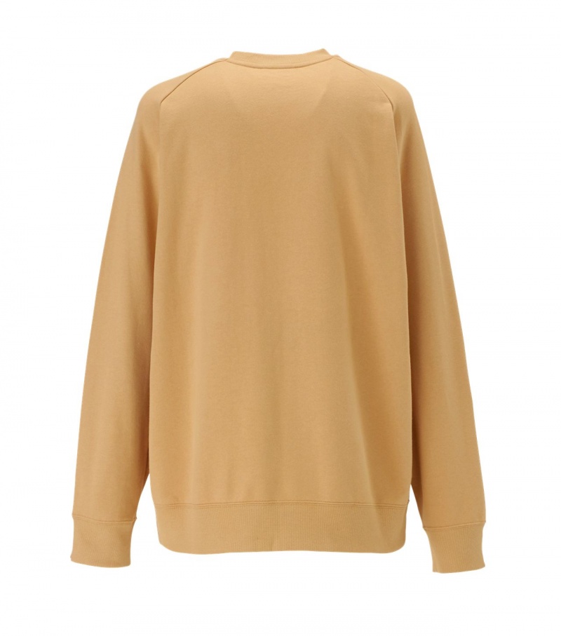 Men's Onitsuka Tiger Sweat Tops Beige | 89475-TVWY