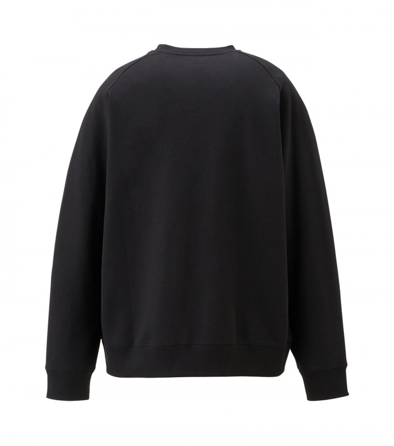 Men's Onitsuka Tiger Sweat Tops Black | 37946-LFBX