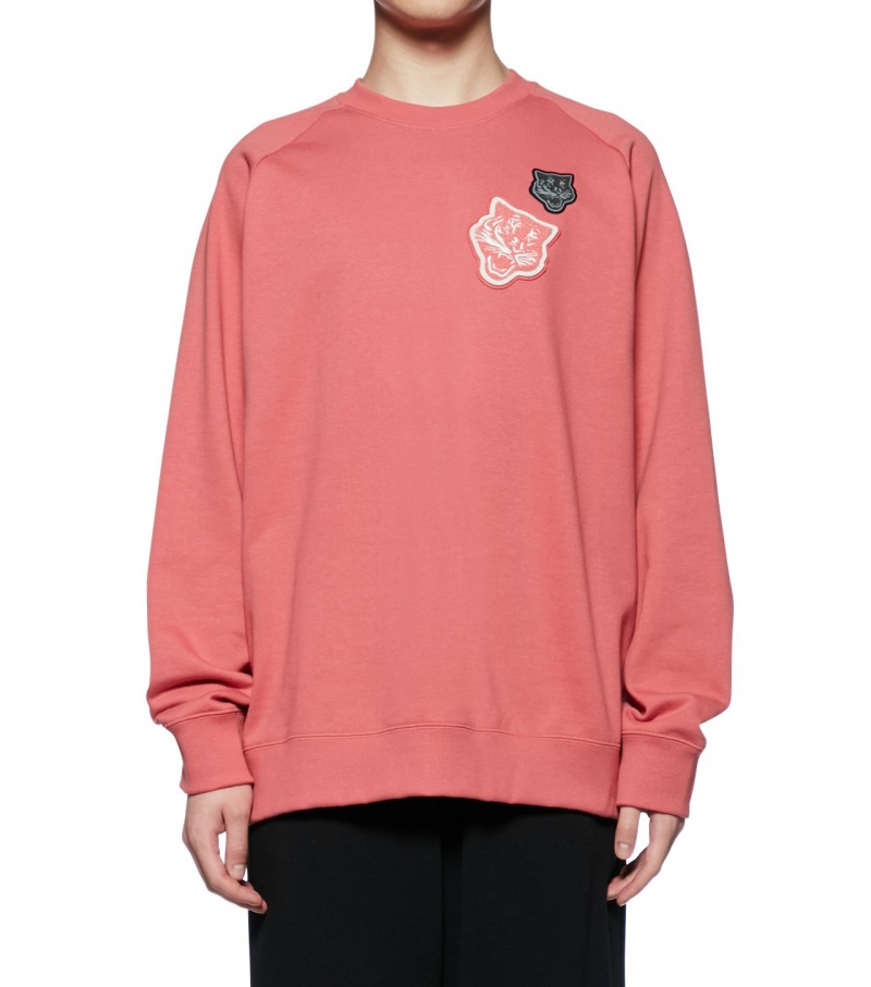 Men's Onitsuka Tiger Sweat Tops Pink | 30468-CBSP