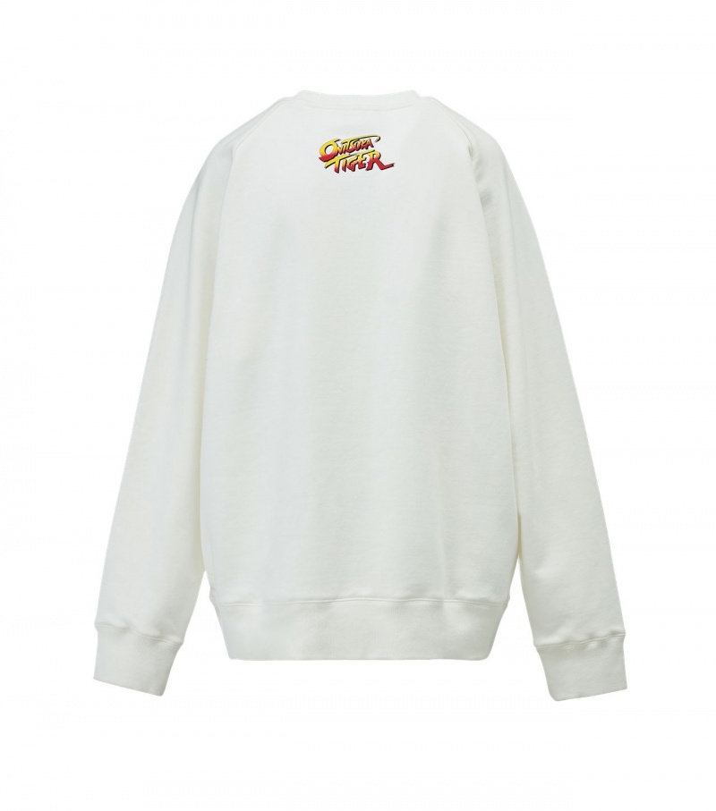 Men's Onitsuka Tiger Sweat Tops White | 69250-GPOF