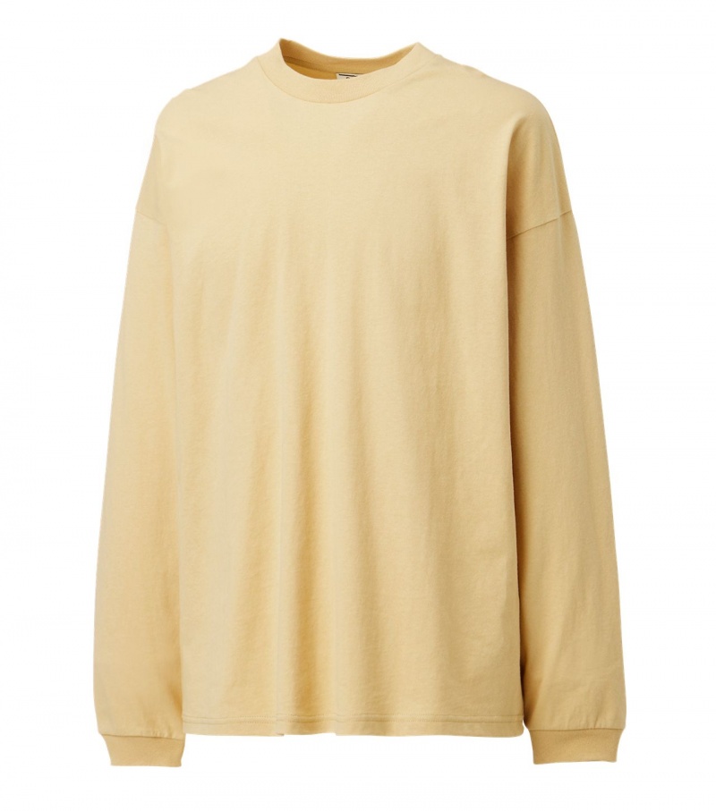 Men's Onitsuka Tiger Sweatshirts Beige | 71409-DSBK