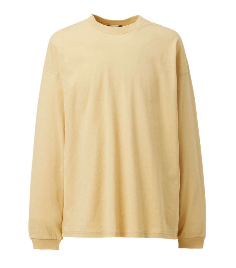 Men\'s Onitsuka Tiger Sweatshirts Beige | 71409-DSBK