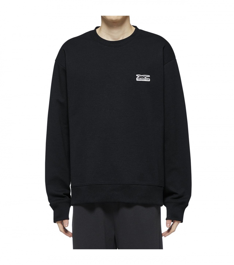 Men's Onitsuka Tiger Sweatshirts Black | 28356-MPDR