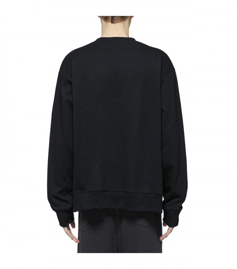 Men's Onitsuka Tiger Sweatshirts Black | 28356-MPDR