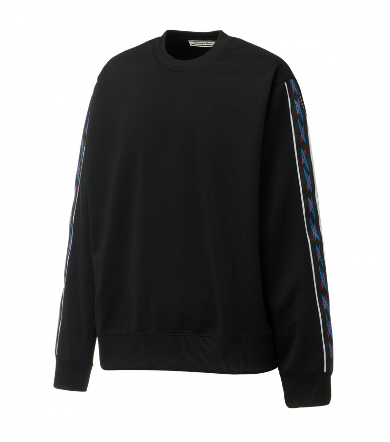 Men's Onitsuka Tiger Sweatshirts Black | 50238-ZSUO