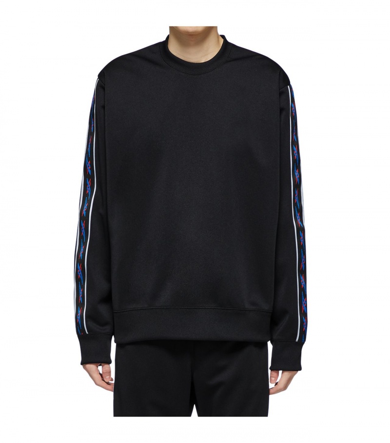 Men's Onitsuka Tiger Sweatshirts Black | 50238-ZSUO