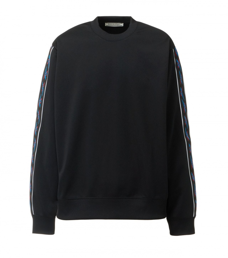 Men\'s Onitsuka Tiger Sweatshirts Black | 50238-ZSUO