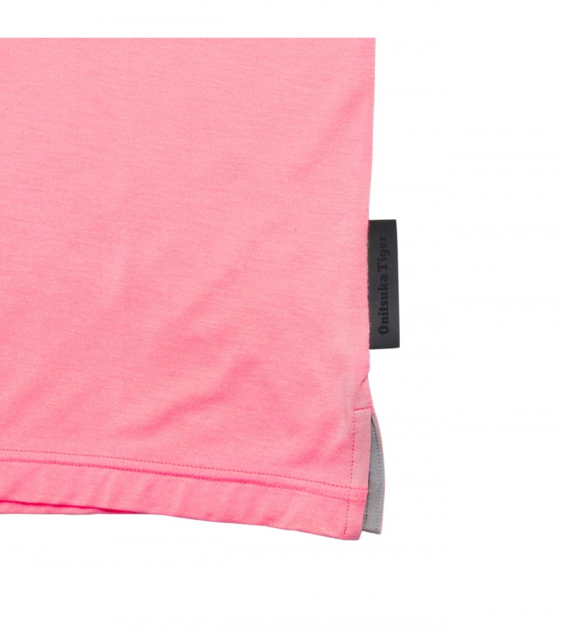 Men's Onitsuka Tiger Sweatshirts Pink | 14276-FNDQ