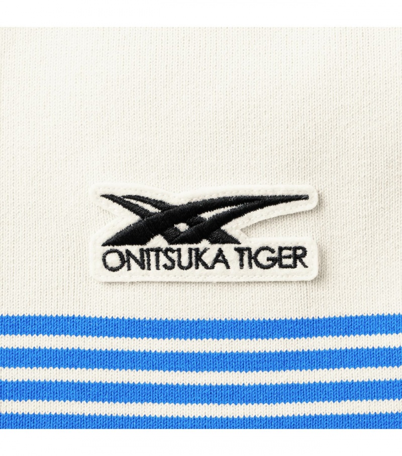 Men's Onitsuka Tiger Sweatshirts White | 19764-UNRA