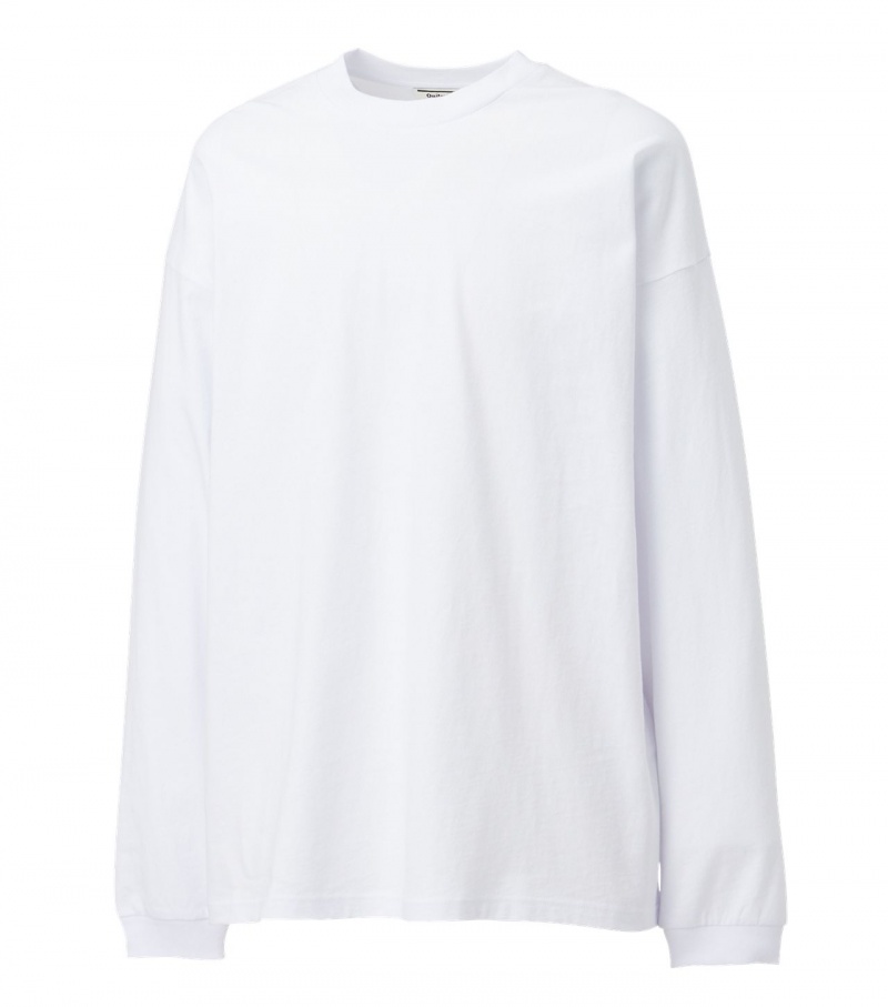 Men's Onitsuka Tiger Sweatshirts White | 13607-MRCA