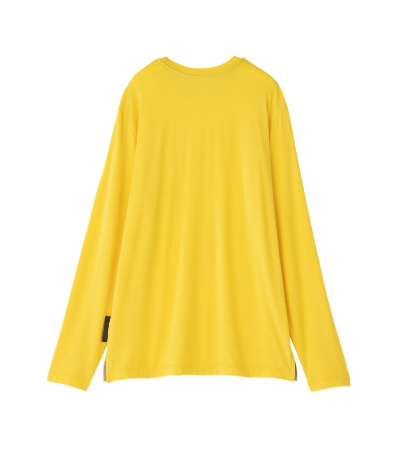 Men's Onitsuka Tiger Sweatshirts Yellow | 47510-ZQUV