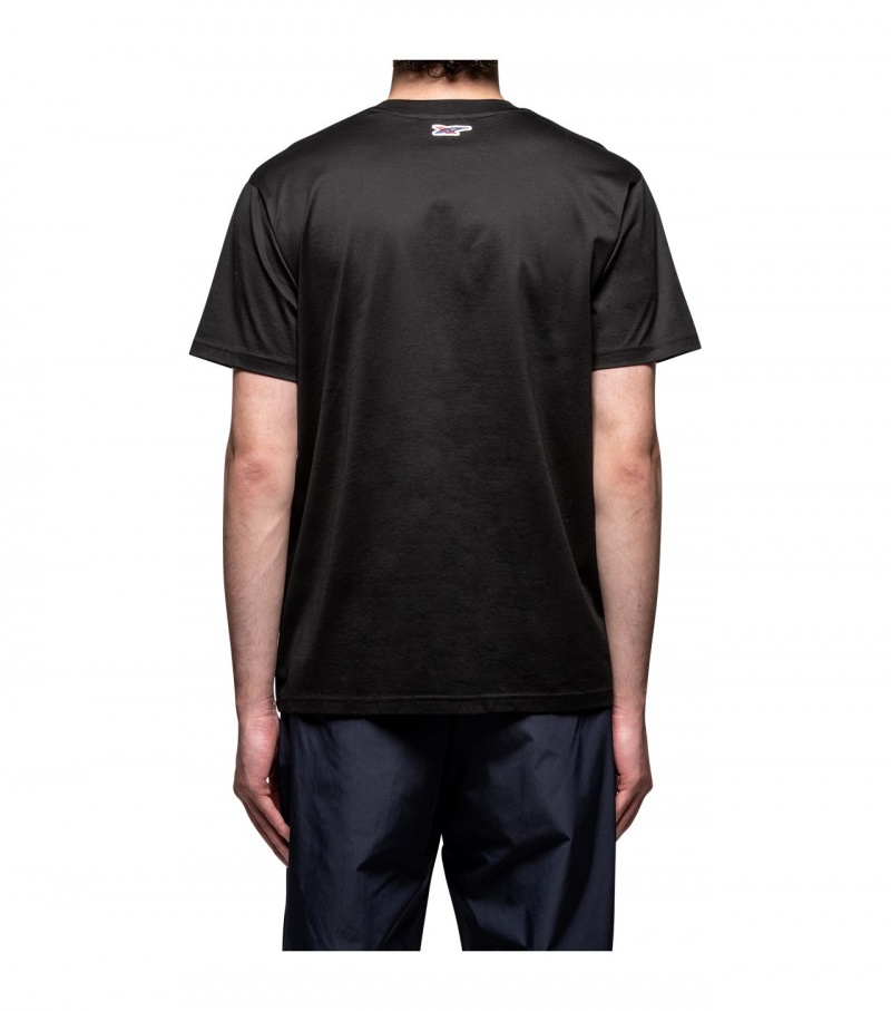 Men's Onitsuka Tiger T Shirts Black | 16980-RLUI