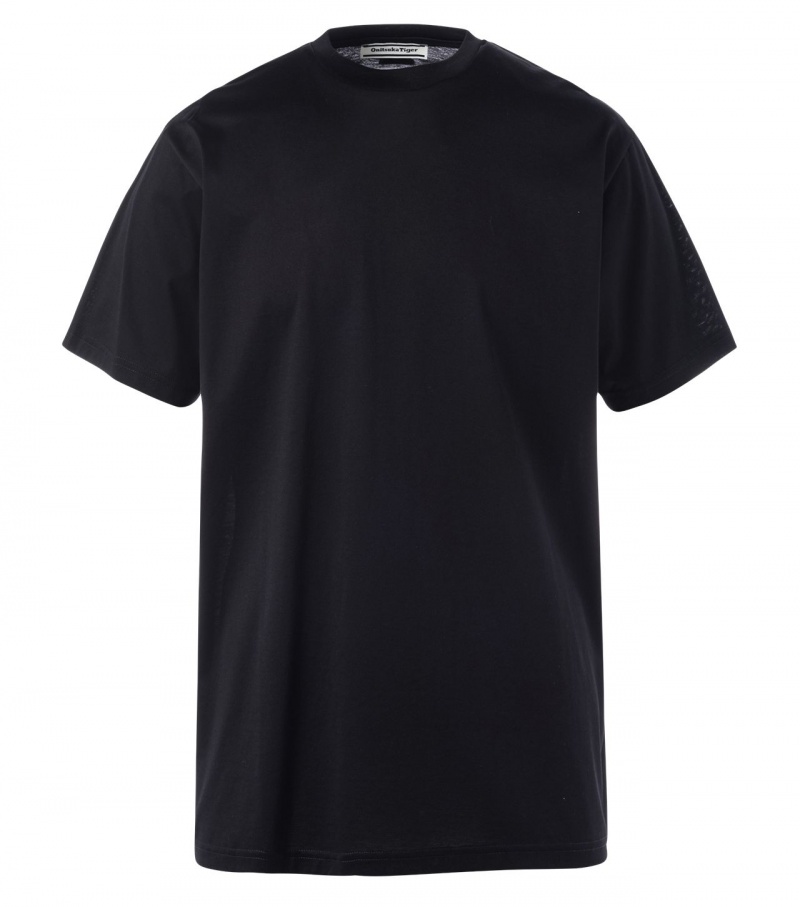 Men\'s Onitsuka Tiger T Shirts Black | 16980-RLUI