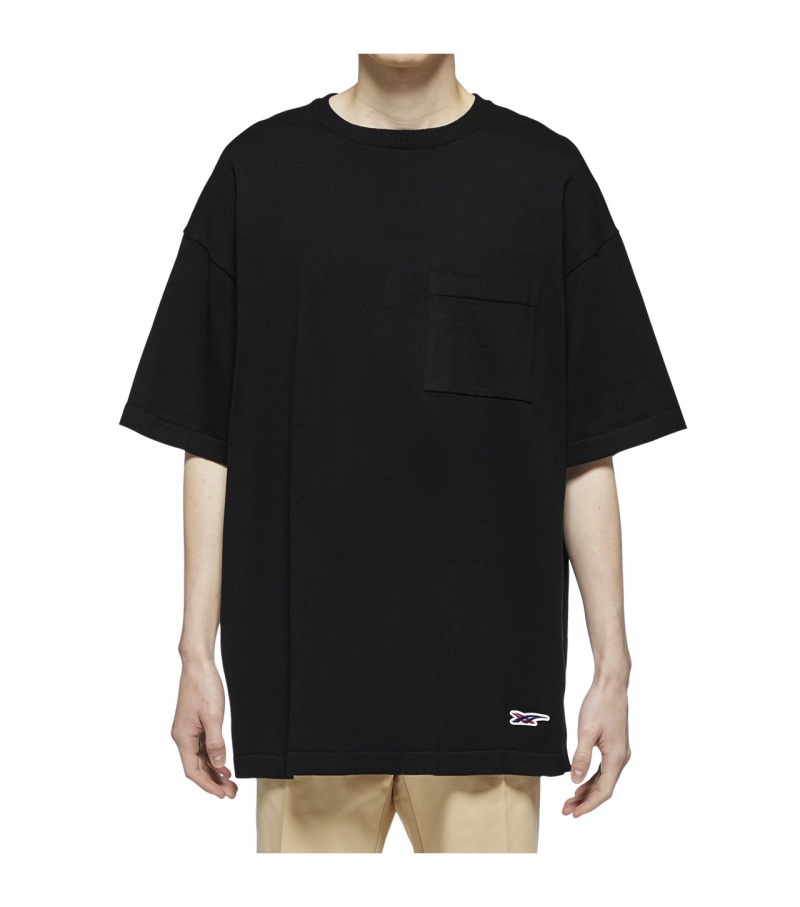 Men's Onitsuka Tiger T Shirts Black | 36951-DGWX