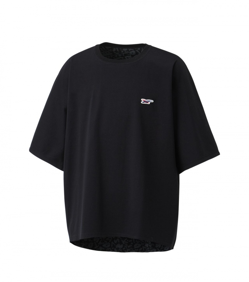 Men's Onitsuka Tiger T Shirts Black | 60153-FUXS