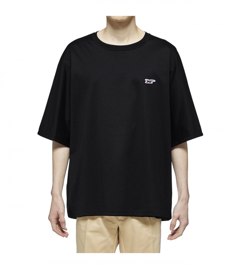 Men's Onitsuka Tiger T Shirts Black | 60153-FUXS