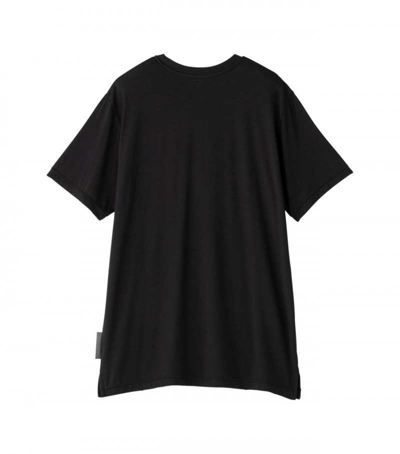 Men's Onitsuka Tiger T Shirts Black | 68710-IXVH